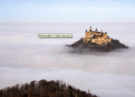 Hoenzollern Castle in Southern Germany